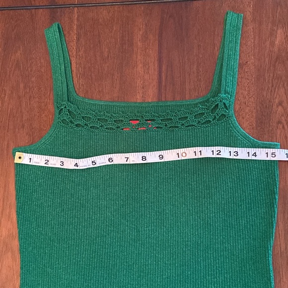 Oscar an Oscar de la Renta company size small green sweater tank - Picture 7 of 7